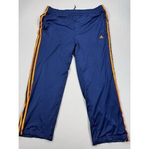 Vintage Adidas Originals Adicolor Track Pants Men's Large Blue Orange Stripes